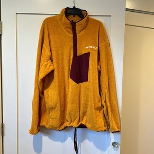 Adidas XPL pile snap polar fleece brand new
